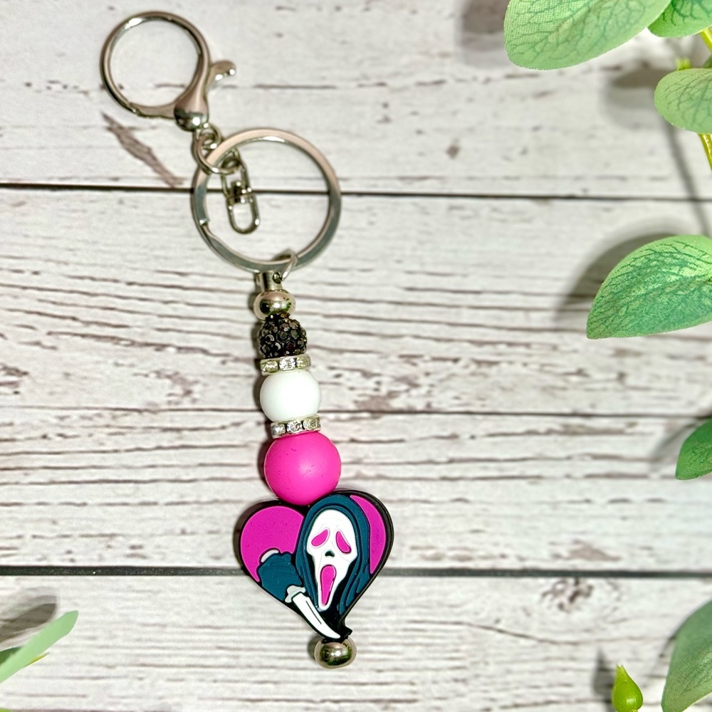 Scream Heart Keychain